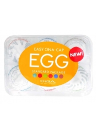 Набор из 6 мастурбаторов Tenga EGG Easy Beat с различным рельефом - Tenga - в Махачкале купить с доставкой
