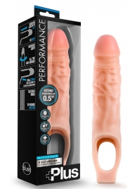 Телесный реалистичный фаллоудлинитель 9 Inch Silicone Cock Sheath Penis Extender - 22,86 см. - Blush Novelties - в Махачкале купить с доставкой