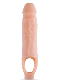 Телесный реалистичный фаллоудлинитель 9 Inch Silicone Cock Sheath Penis Extender - 22,86 см. - Blush Novelties - в Махачкале купить с доставкой