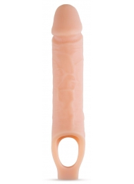 Телесный реалистичный фаллоудлинитель 10 Inch Silicone Cock Sheath Penis Extender - 25,4 см. - Blush Novelties - в Махачкале купить с доставкой