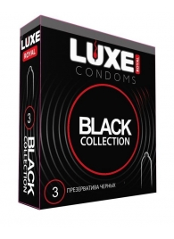 Черные презервативы LUXE Royal Black Collection - 3 шт. - Luxe - купить с доставкой в Махачкале