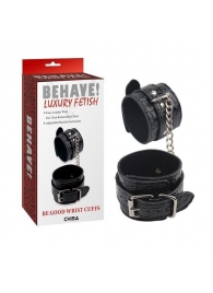 Черные наручники Be good Wrist Cuffs - Chisa - купить с доставкой в Махачкале