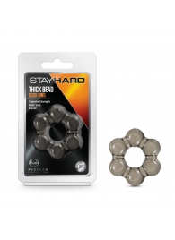 Дымчатое эрекционное кольцо Stay Hard Thick Bead Cock Ring - Blush Novelties - в Махачкале купить с доставкой