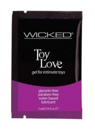 Лубрикант на водной основе для использования с игрушками WICKED Toy Love - 3 мл. - Wicked - купить с доставкой в Махачкале