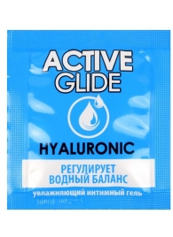 Лубрикант на водной основе Active Glide с гиалуроновой кислотой - 3 гр. - Биоритм - купить с доставкой в Махачкале