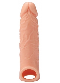 Телесная насадка EXTENDER WITH BALL STRAP 6.5 - 17 см. - Dream Toys - в Махачкале купить с доставкой