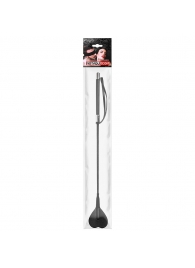 Черный стек с наконечником-сердечком - 54 см. - Notabu - купить с доставкой в Махачкале