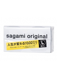 Презервативы Sagami Original 0.02 L-size увеличенного размера - 10 шт. - Sagami - купить с доставкой в Махачкале