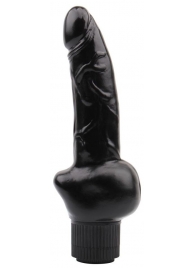 Черный вибратор-реалистик Obsidian Vibe Cock - 19 см. - Chisa