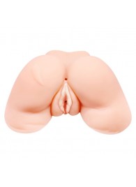 Телесная вибровагина Julie с 2 рабочими отверстиями - Baile - в Махачкале купить с доставкой