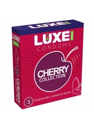 Презервативы с ароматом вишни LUXE Royal Cherry Collection - 3 шт. - Luxe - купить с доставкой в Махачкале