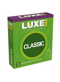 Гладкие презервативы LUXE Royal Classic - 3 шт. - Luxe - купить с доставкой в Махачкале