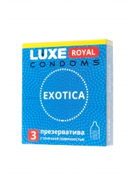 Текстурированные презервативы LUXE Royal Exotica - 3 шт. - Luxe - купить с доставкой в Махачкале