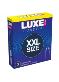 Презервативы увеличенного размера LUXE Royal XXL Size - 3 шт. - Luxe - купить с доставкой в Махачкале