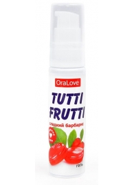 Гель-смазка Tutti-frutti со вкусом барбариса - 30 гр. - Биоритм - купить с доставкой в Махачкале