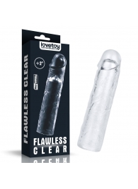 Прозрачная насадка-удлинитель Flawless Clear Penis Sleeve Add 2 - 19 см. - Lovetoy - в Махачкале купить с доставкой