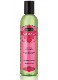 Массажное масло Naturals Strawberry Dreams с ароматом клубники - 236 мл. - Kama Sutra - купить с доставкой в Махачкале