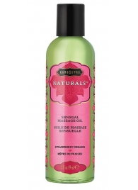 Массажное масло Naturals Strawberry Dreams с ароматом клубники - 59 мл. - Kama Sutra - купить с доставкой в Махачкале