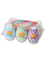 Набор из 6 мастурбаторов Tenga EGG IV с различным рельефом - Tenga - в Махачкале купить с доставкой