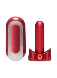 Красный мастурбатор Flip Zero Red   Warmer с подогревом - Tenga - в Махачкале купить с доставкой