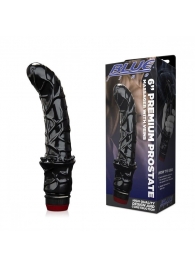 Черный вибромассажер простаты 6  Premium Prostate Massager - BlueLine - в Махачкале купить с доставкой