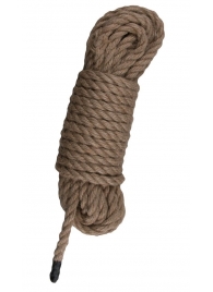 Пеньковая веревка для связывания Hemp Rope - 5 м. - Easy toys - купить с доставкой в Махачкале