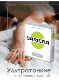 Ультратонкие презервативы Bariera Ultra Thin - 3 шт. - Bariera - купить с доставкой в Махачкале