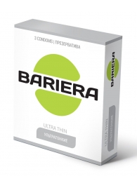 Ультратонкие презервативы Bariera Ultra Thin - 3 шт. - Bariera - купить с доставкой в Махачкале