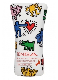 Мастурбатор-туба Keith Haring Soft Tube CUP - Tenga - в Махачкале купить с доставкой