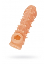 Телесная закрытая насадка с пупырышками Cock Sleeve Size S - 13,8 см. - KOKOS - в Махачкале купить с доставкой