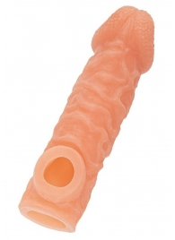 Телесная закрытая насадка с шершавой головкой Cock Sleeve Size S - 13,8 см. - KOKOS - в Махачкале купить с доставкой