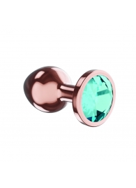 Пробка цвета розового золота с малиновым кристаллом Diamond Topaz Shine L - 8,3 см. - Lola Games - купить с доставкой в Махачкале