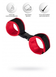 Красно-черные велюровые оковы Anonymo - ToyFa - купить с доставкой в Махачкале