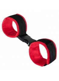 Красно-черные велюровые оковы Anonymo - ToyFa - купить с доставкой в Махачкале