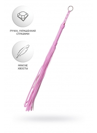 Розовый флоггер Anonymo - 64 см. - ToyFa - купить с доставкой в Махачкале