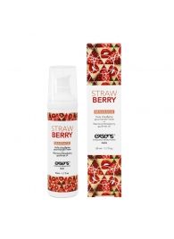 Разогревающее массажное масло  с ароматом клубники Gourmet Strawberry - 50 мл. - Exsens - купить с доставкой в Махачкале