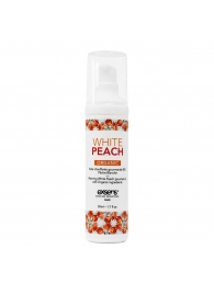 Разогревающее массажное масло Gourmet White Peach Organic с органическими ингредиентами - 50 мл. - Exsens - купить с доставкой в Махачкале