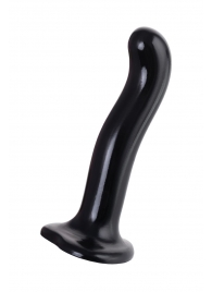 Черный стимулятор для пар P G-Spot Dildo Size M - 18 см. - Strap-on-me - в Махачкале купить с доставкой