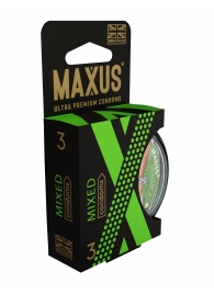 Презервативы в пластиковом кейсе MAXUS AIR Mixed - 3 шт. - Maxus - купить с доставкой в Махачкале