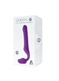 Лиловый безремневой страпон Queens M - Adrien Lastic - купить с доставкой в Махачкале