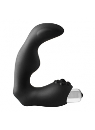 Черный вибромассажер простаты FantASStic Vibrating Prostate Massager - 11,3 см. - Dream Toys - в Махачкале купить с доставкой