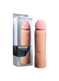 Телесная фаллическая насадка на пенис Magnum Xtender - 23 см. - Blush Novelties - в Махачкале купить с доставкой