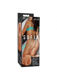 Мастурбатор-вагина цвета карамели Sofia с вибрацией - Blush Novelties - в Махачкале купить с доставкой