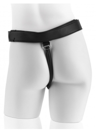 Страпон с телесной насадкой 7  Uncut with Strap on Harness - 18 см. - Pipedream - купить с доставкой в Махачкале