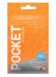 Карманный мастурбатор HEXA-BRICK - Tenga - в Махачкале купить с доставкой
