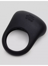 Черное эрекционное виброкольцо Sensation Rechargeable Vibrating Love Ring - Fifty Shades of Grey - в Махачкале купить с доставкой