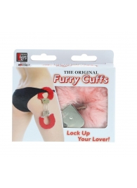 Металлические наручники с розовой меховой опушкой METAL HANDCUFF WITH PLUSH PINK - Dream Toys - купить с доставкой в Махачкале