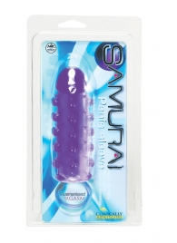 Закрытая фиолетовая насадка с пупырышками SAMURAI PENIS SLEEVE PURPLE - 14,5 см. - NMC - в Махачкале купить с доставкой