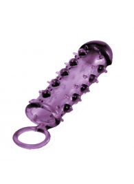 Закрытая фиолетовая насадка с пупырышками SAMURAI PENIS SLEEVE PURPLE - 14,5 см. - NMC - в Махачкале купить с доставкой