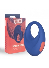 Синее эрекционное кольцо RRRING Casual Date Cock Ring - FeelzToys - в Махачкале купить с доставкой